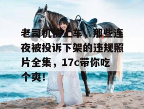 老司机快上车，那些连夜被投诉下架的违规照片全集，17c带你吃个爽！
